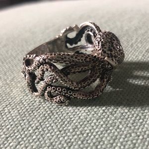 🐙 925 sterling silver Cthulhu octopus ring
